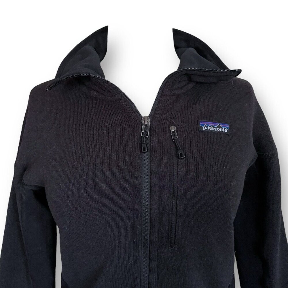 Patagonia Women Performance Better Sweater Jacket Sz Small Black Full Zip Pocket - Picture 3 of 6
